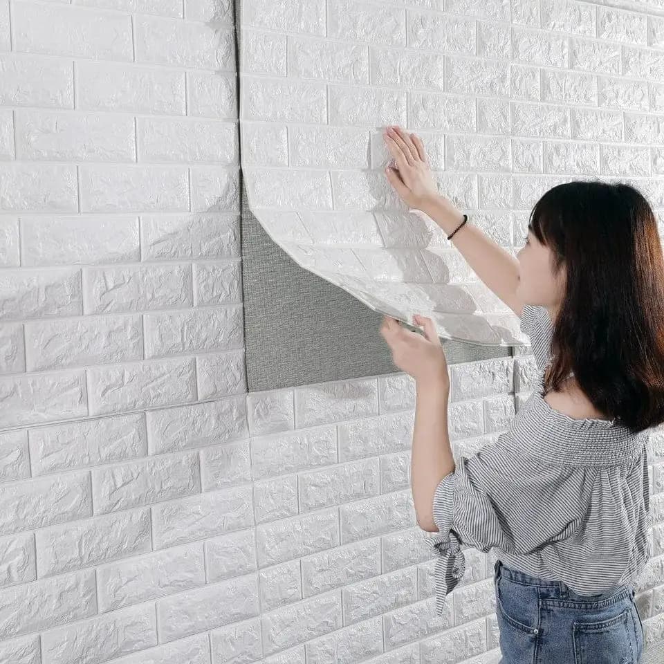 3D Brick Wall Sticker  Self-Adhesive Foam Wallpaper for Home & Office Decor