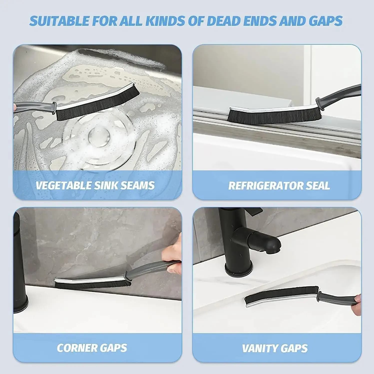Multipurpose Grout windows bristled crevice cleaning accessories brush for home, kitchen gadgets car cleaning tool exterior interior cleaning washroom cleaning washbasin cleaning tiles cleaning floor cleaning tool