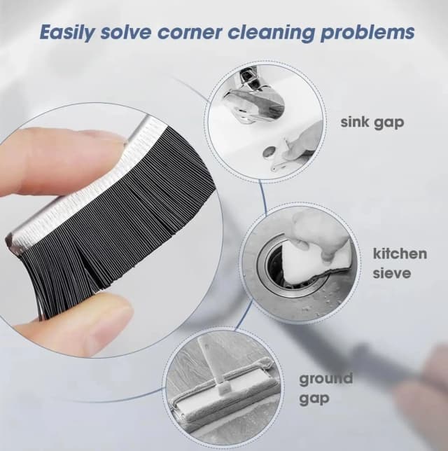 Multipurpose Grout windows bristled crevice cleaning accessories brush for home, kitchen gadgets car cleaning tool exterior interior cleaning washroom cleaning washbasin cleaning tiles cleaning floor cleaning tool