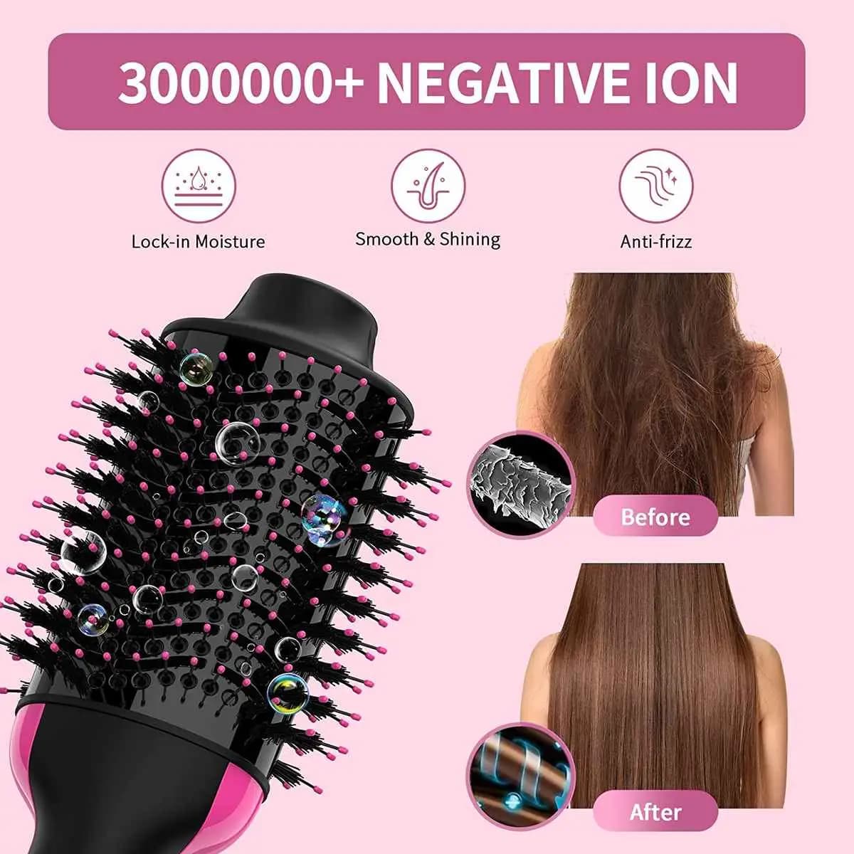 One Step Hair Dryer And Volumizer Hot Air Brush, Hair Dryer Brush