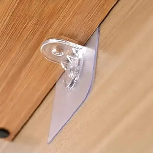 6 PCs Shelf Support Peg Punch Free Wardrobe Partition Layer Fixed Paste Hook Shelf Strong Grip Support Adhesive Pegs for Closet Cabinet Board