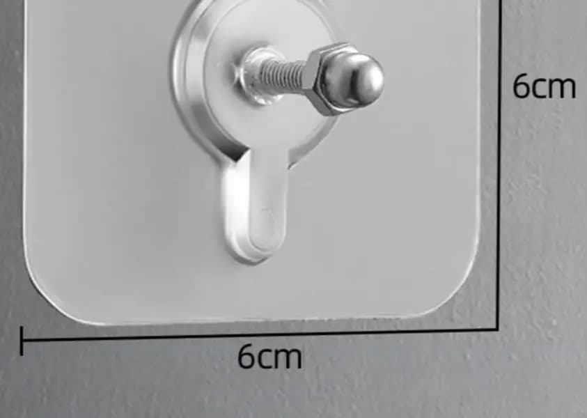 5 PCs Screw Hooks with Nut Self Adhesive Hanging Holder Shelf Rack Mounted Photo Picture Wall Free Drill Kitchen Bathroom Decor